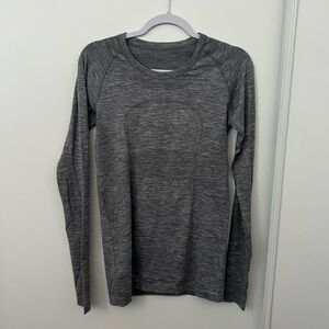 Lululemon Gray Swiftly Tech Long Sleeve Top
